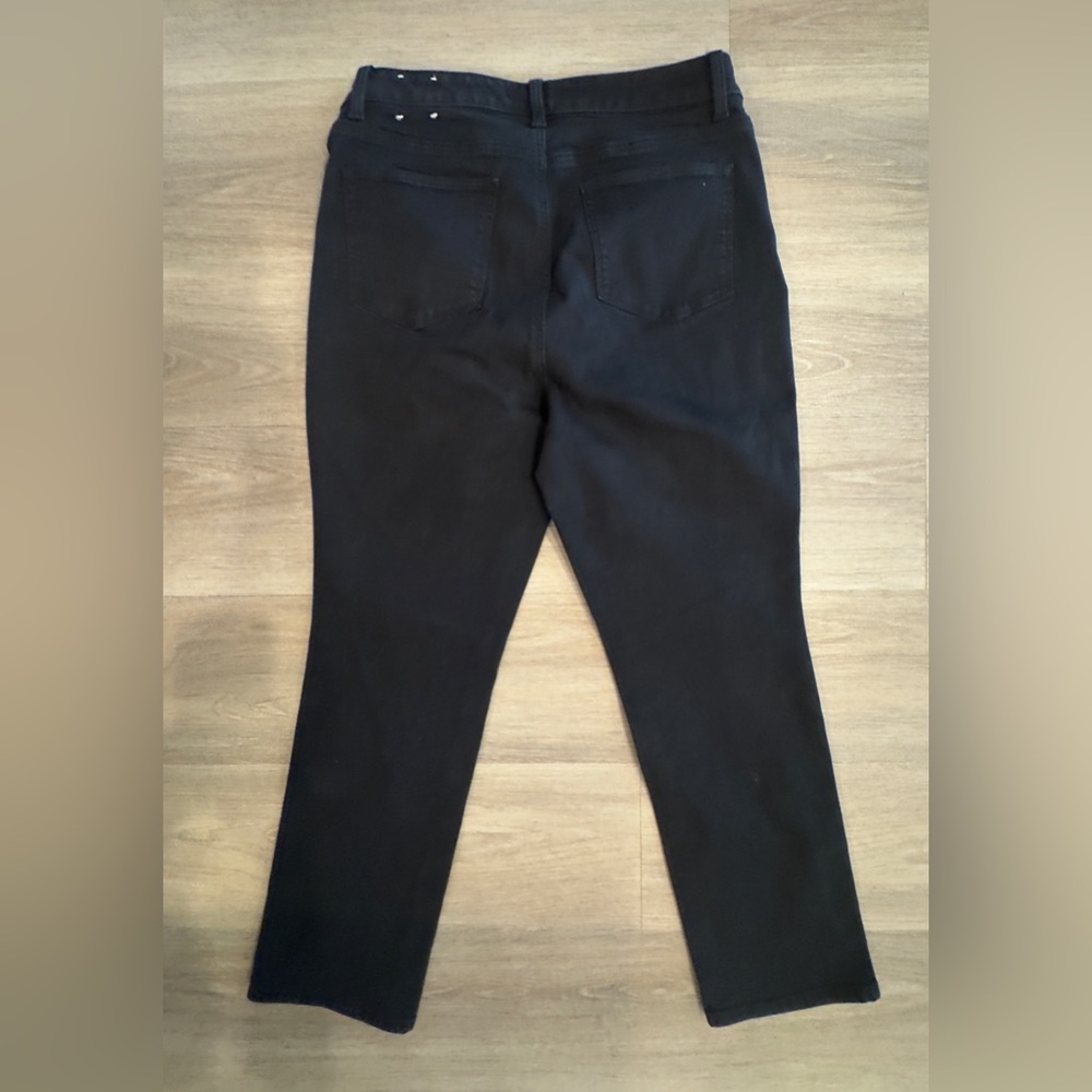 Talbots Women's Black Straight Leg Jeans Curvy Fit - Picture 4 of 9